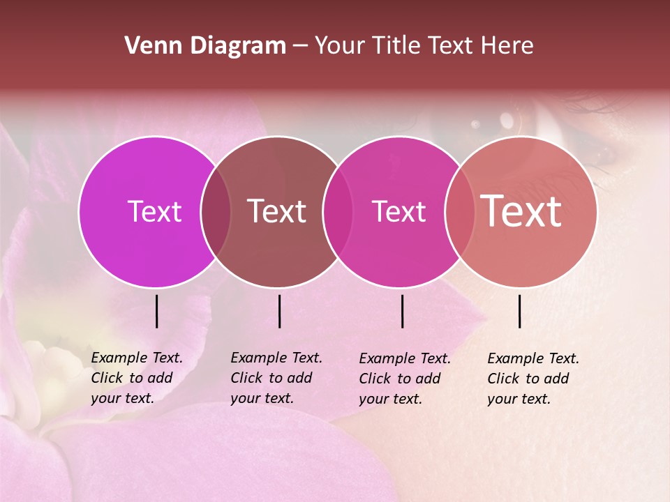 Girl Petal Elegance PowerPoint Template