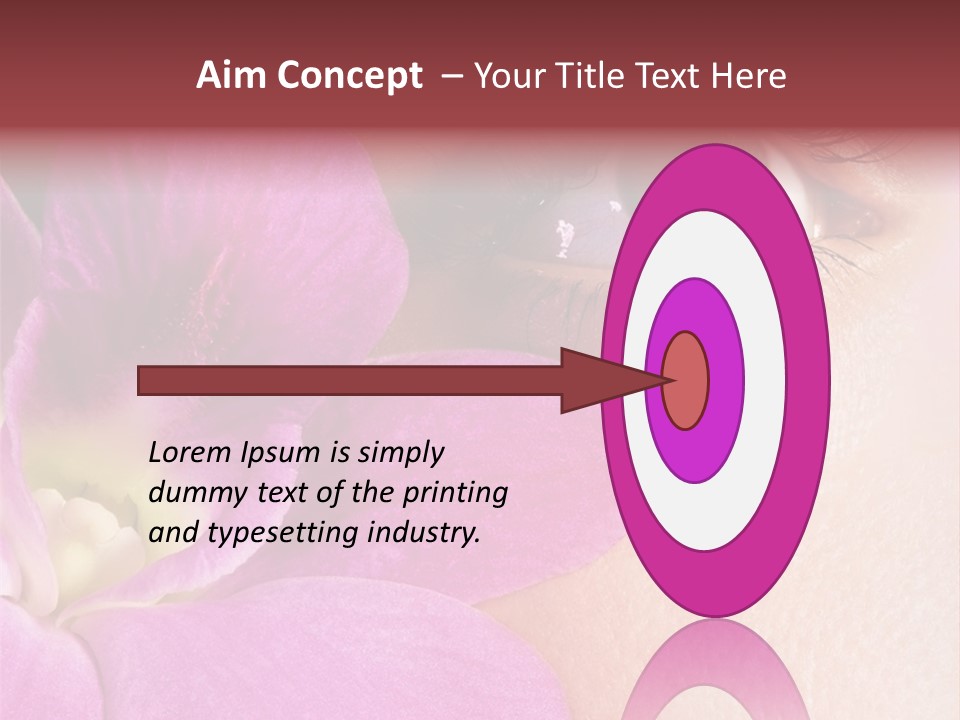 Girl Petal Elegance PowerPoint Template