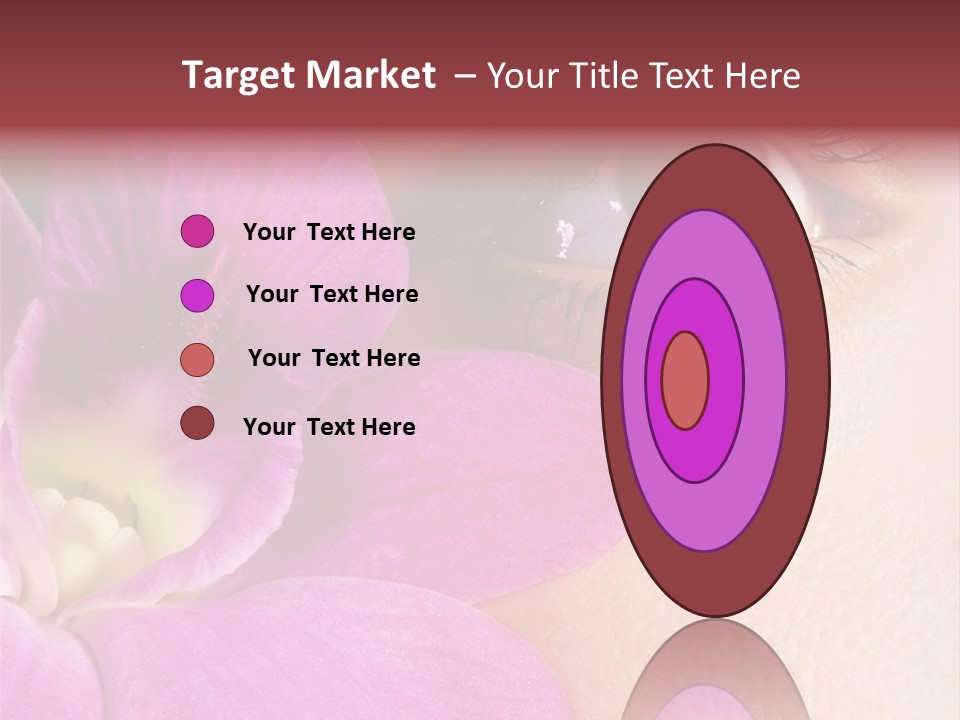 Girl Petal Elegance PowerPoint Template