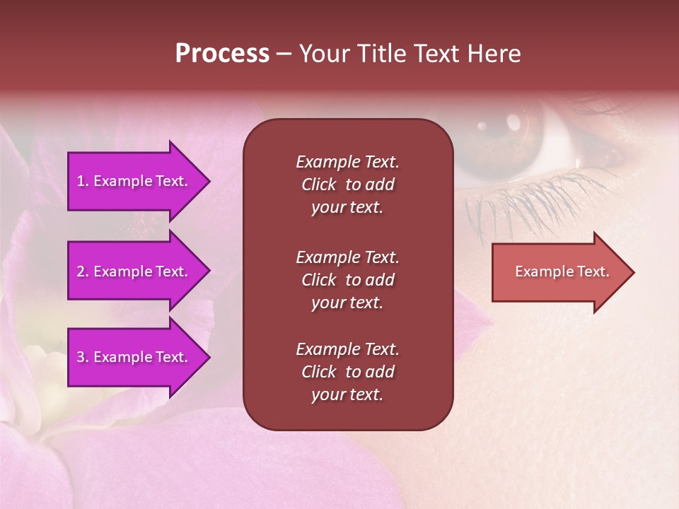 Girl Petal Elegance PowerPoint Template
