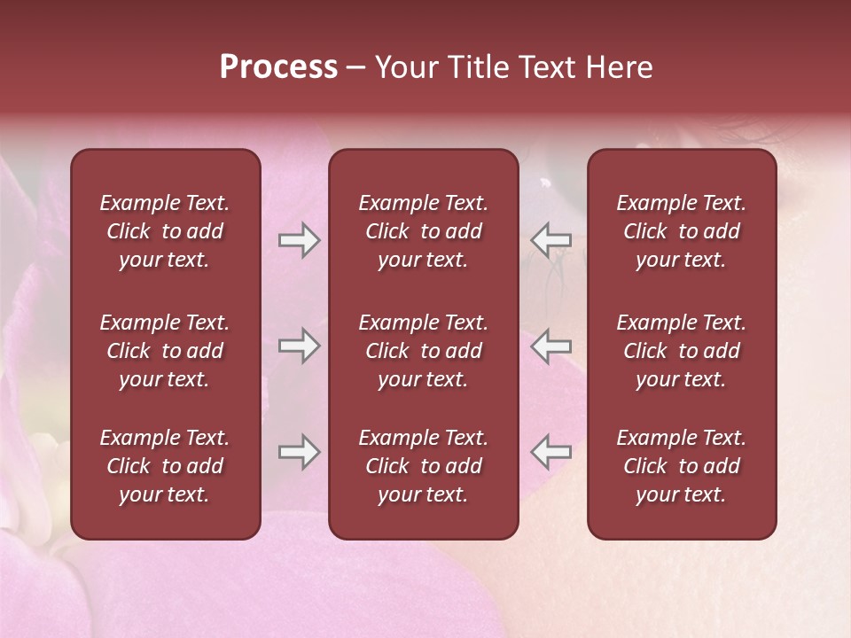 Girl Petal Elegance PowerPoint Template