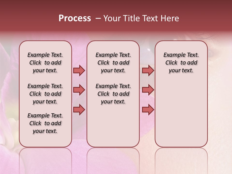 Girl Petal Elegance PowerPoint Template