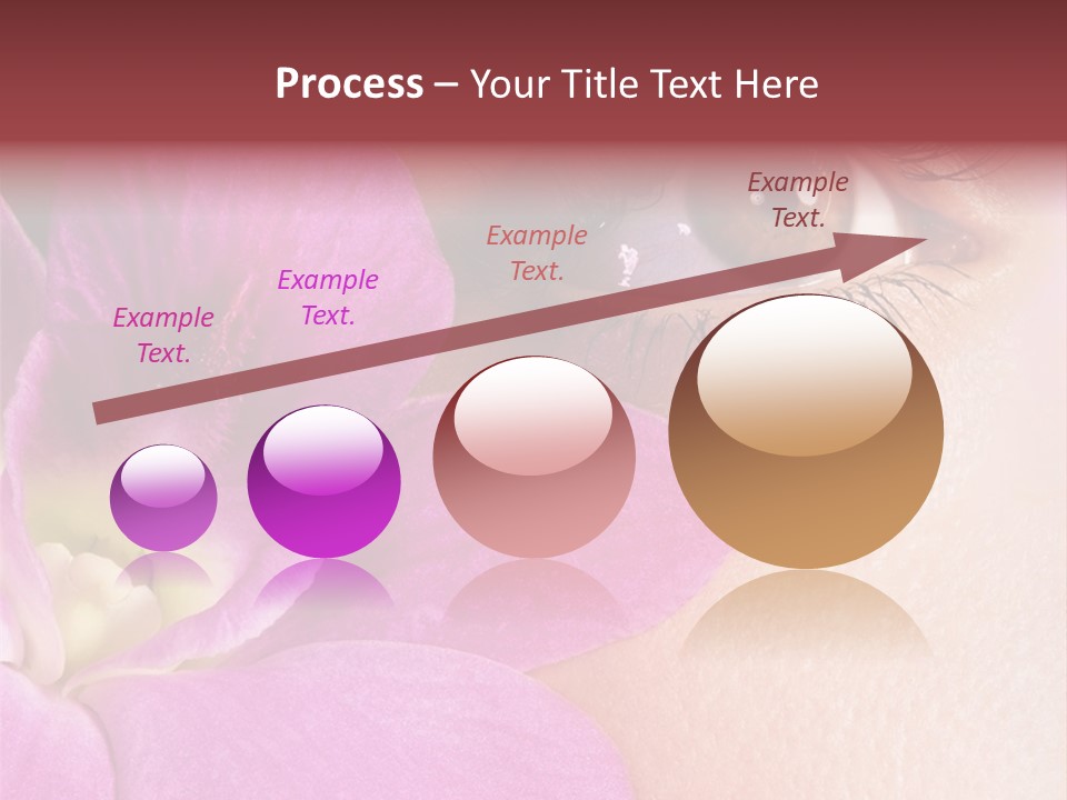 Girl Petal Elegance PowerPoint Template