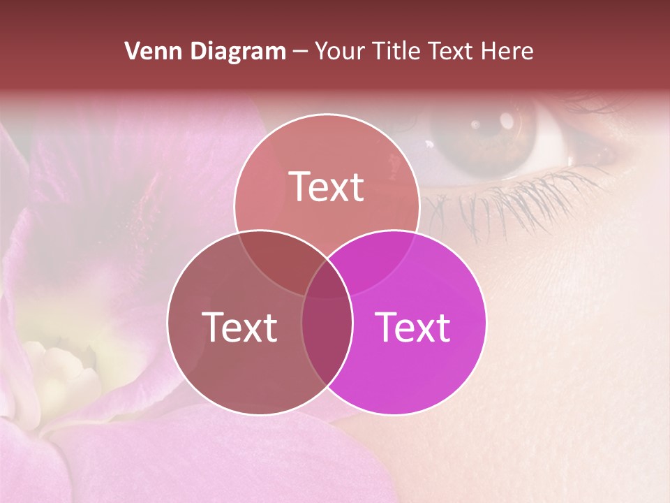 Girl Petal Elegance PowerPoint Template