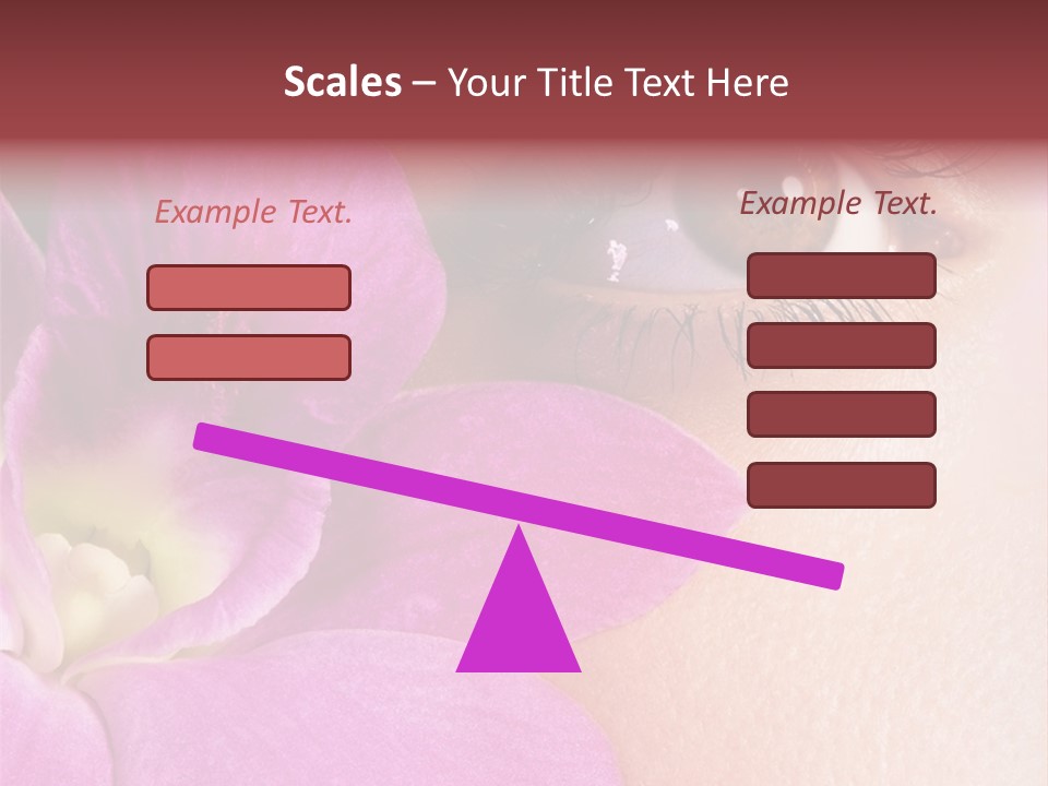 Girl Petal Elegance PowerPoint Template