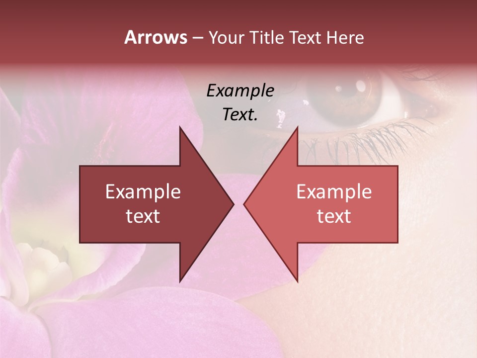 Girl Petal Elegance PowerPoint Template