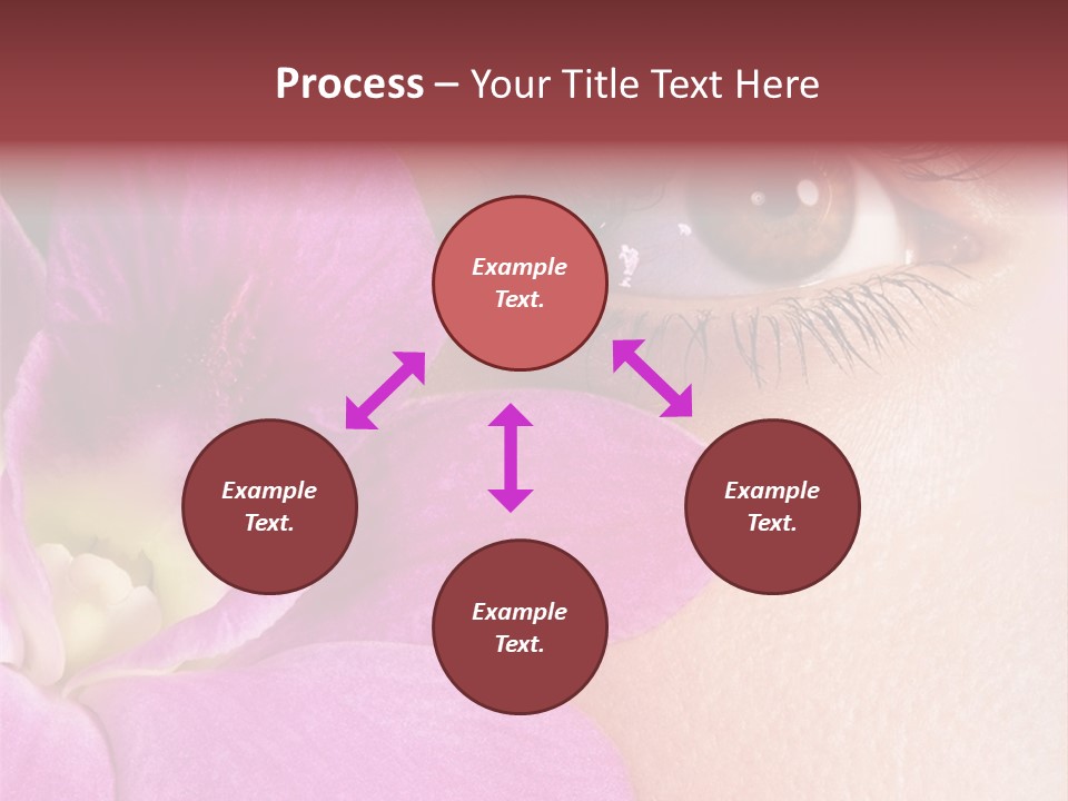 Girl Petal Elegance PowerPoint Template