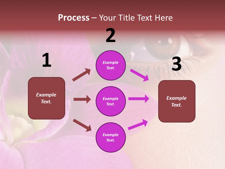 Girl Petal Elegance PowerPoint Template