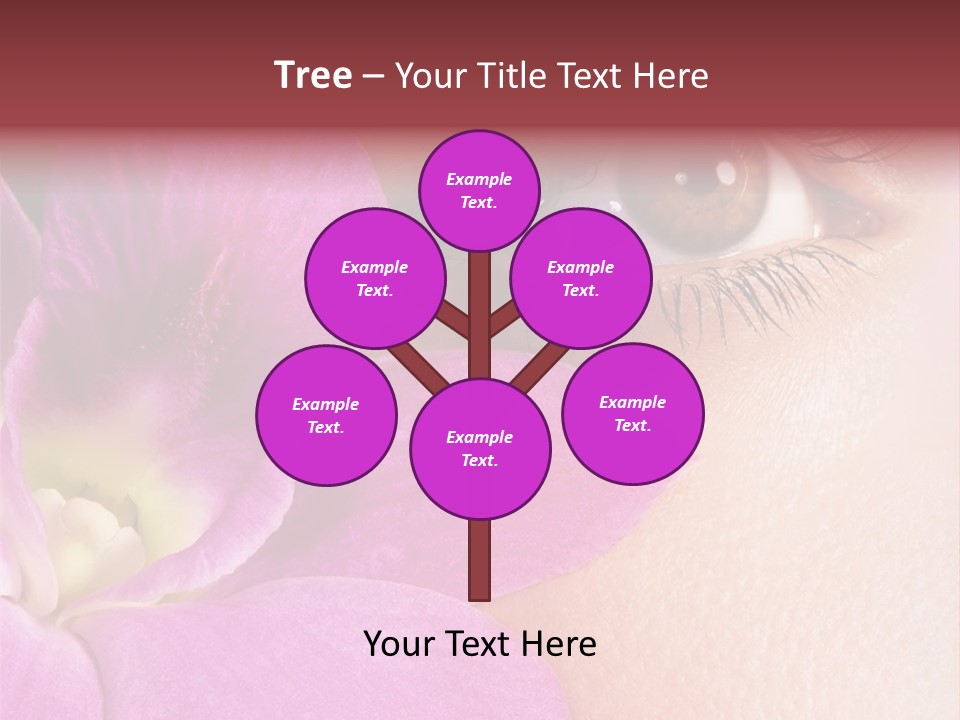 Girl Petal Elegance PowerPoint Template