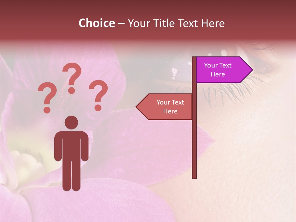 Girl Petal Elegance PowerPoint Template