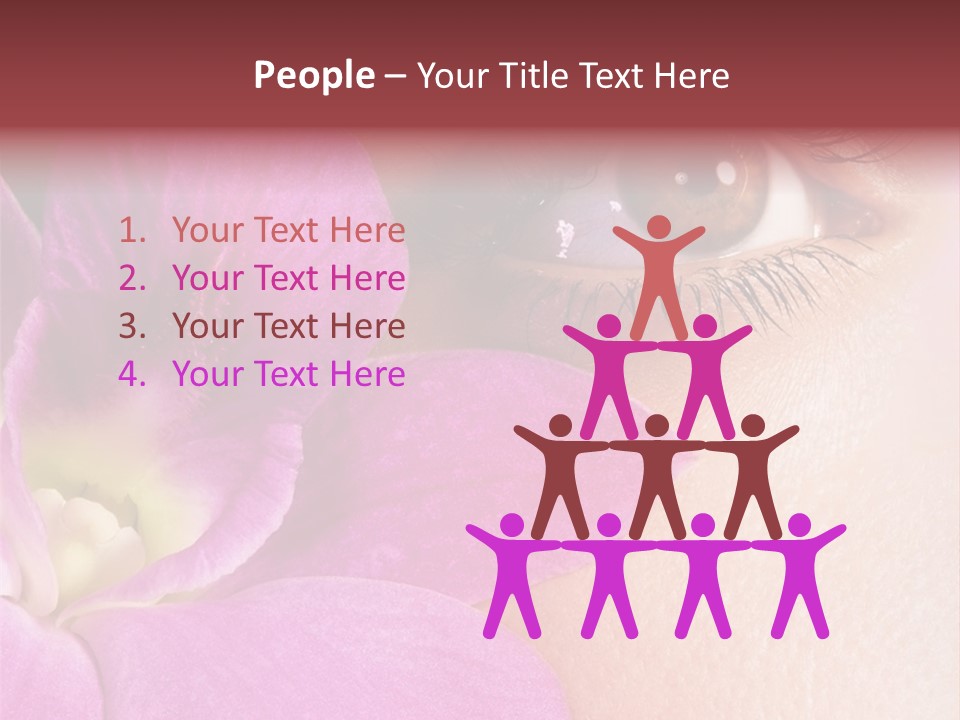 Girl Petal Elegance PowerPoint Template