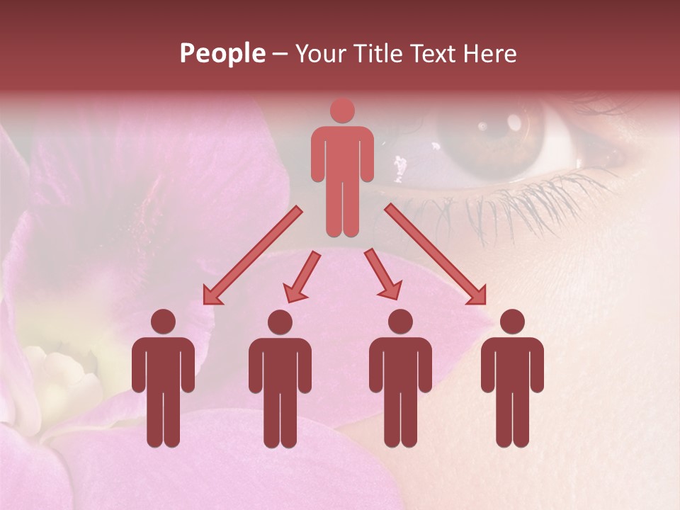 Girl Petal Elegance PowerPoint Template