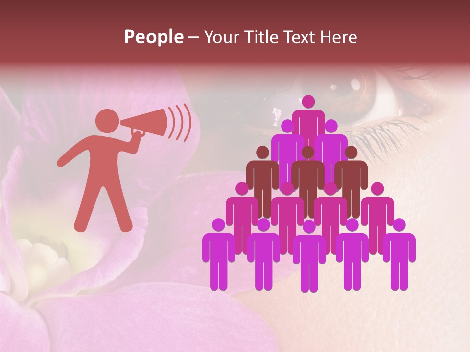 Girl Petal Elegance PowerPoint Template