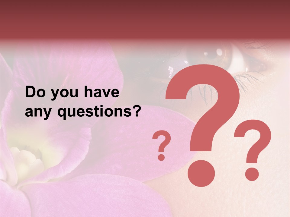 Girl Petal Elegance PowerPoint Template