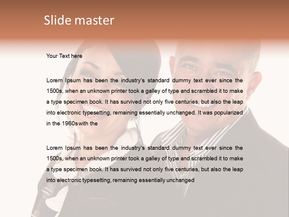 Husband Relationship Pair PowerPoint Template