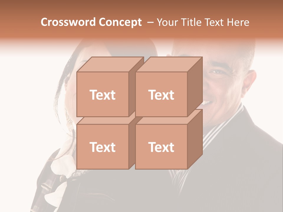 Husband Relationship Pair PowerPoint Template