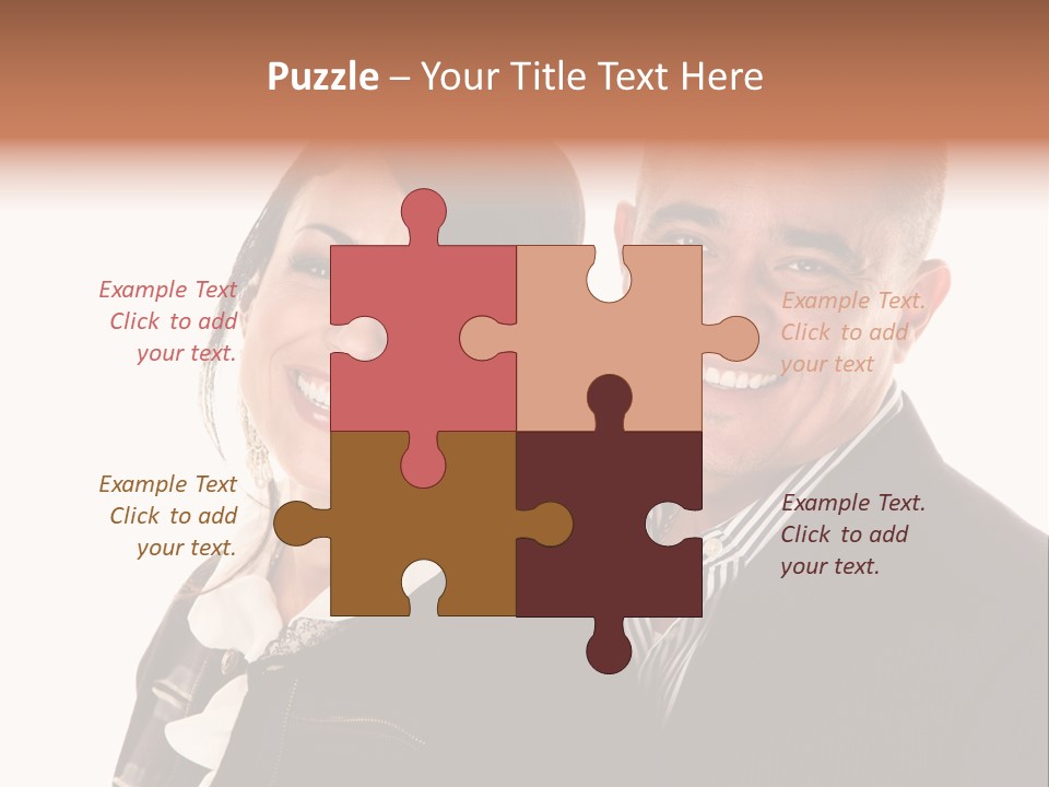 Husband Relationship Pair PowerPoint Template