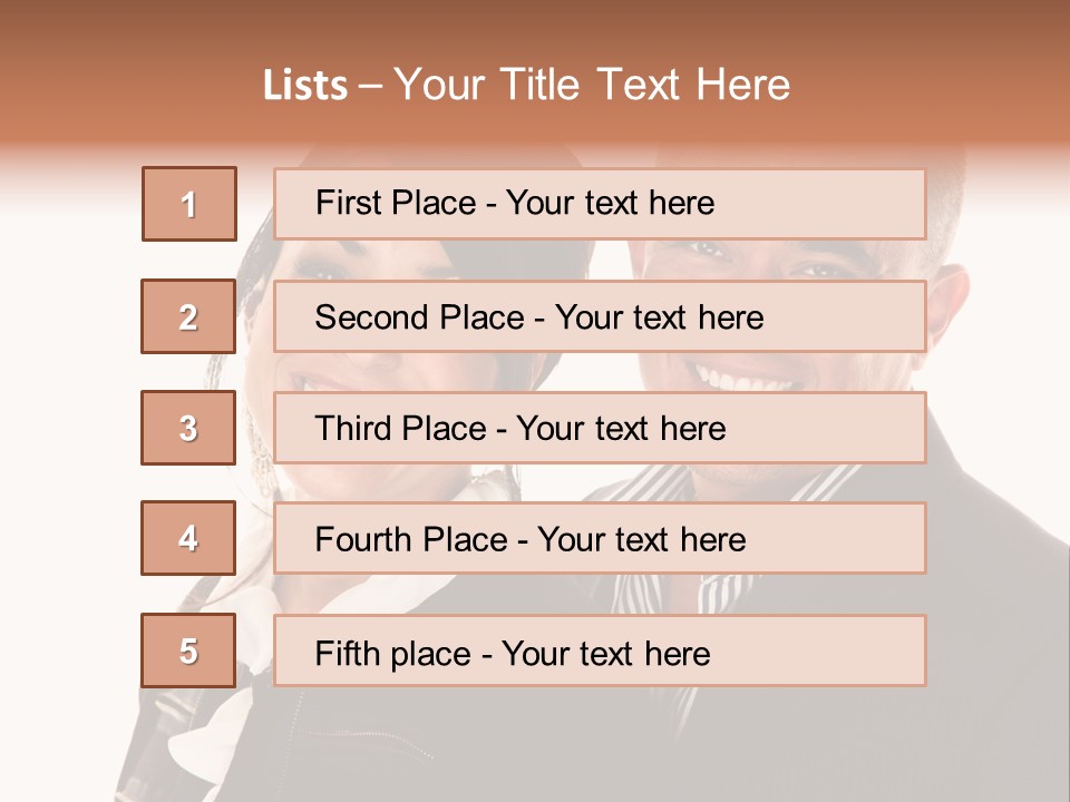 Husband Relationship Pair PowerPoint Template