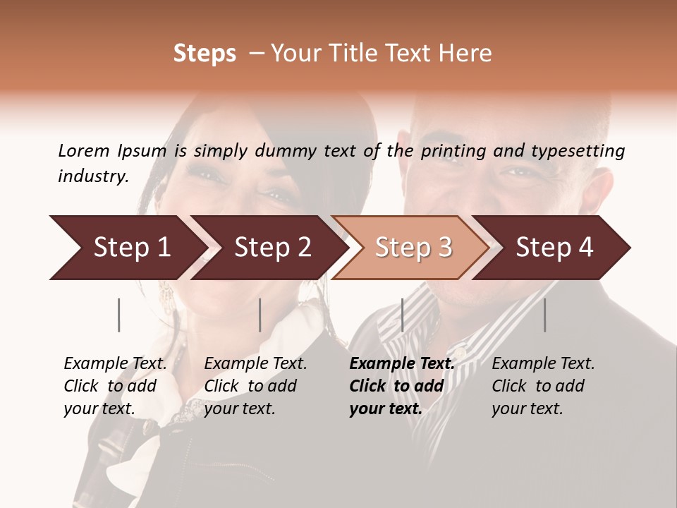 Husband Relationship Pair PowerPoint Template