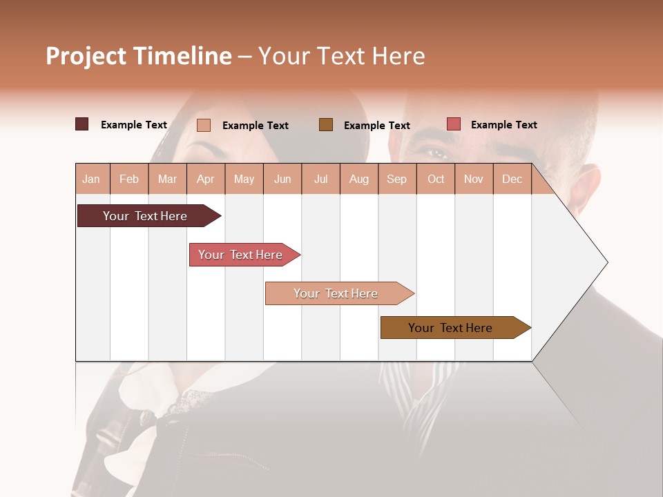 Husband Relationship Pair PowerPoint Template