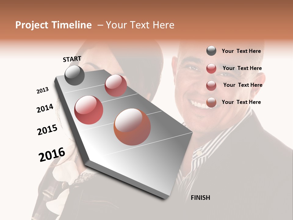 Husband Relationship Pair PowerPoint Template