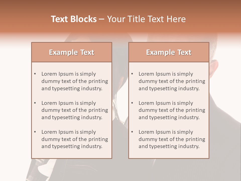 Husband Relationship Pair PowerPoint Template