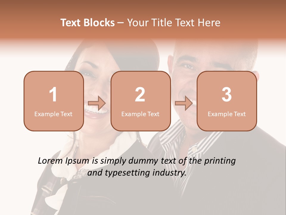 Husband Relationship Pair PowerPoint Template