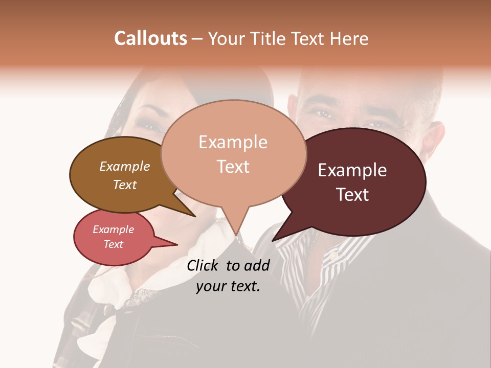 Husband Relationship Pair PowerPoint Template