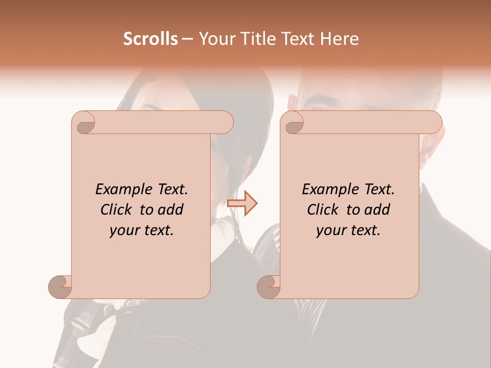 Husband Relationship Pair PowerPoint Template
