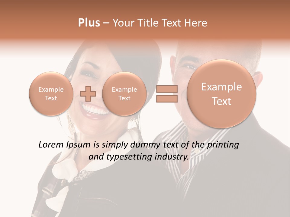 Husband Relationship Pair PowerPoint Template
