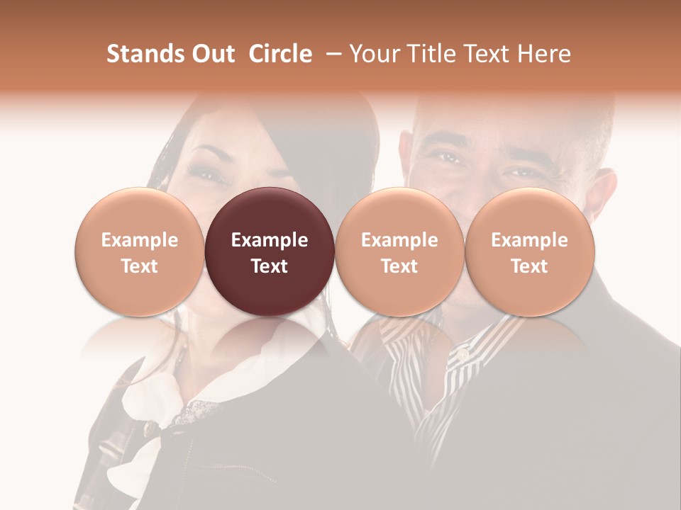 Husband Relationship Pair PowerPoint Template