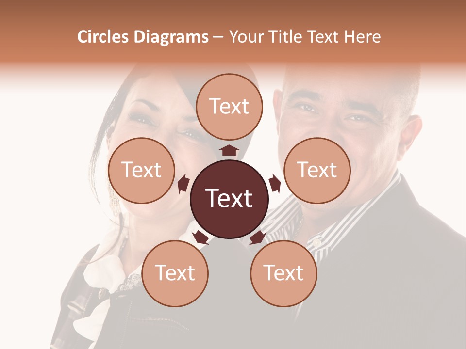 Husband Relationship Pair PowerPoint Template