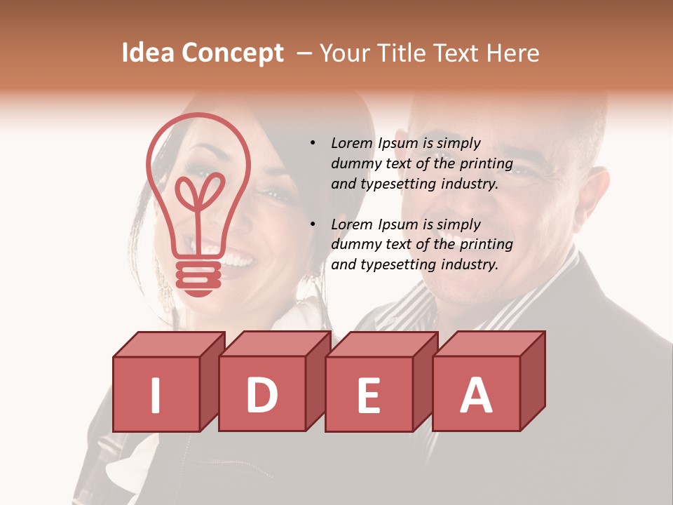 Husband Relationship Pair PowerPoint Template