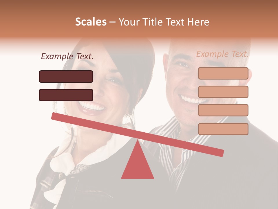 Husband Relationship Pair PowerPoint Template