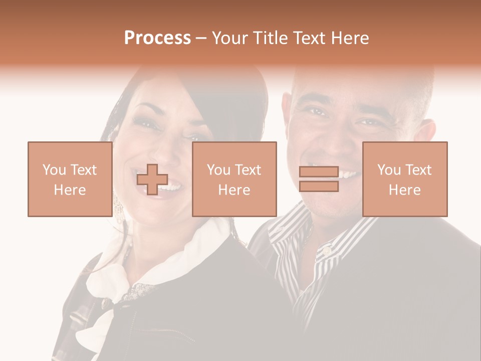 Husband Relationship Pair PowerPoint Template
