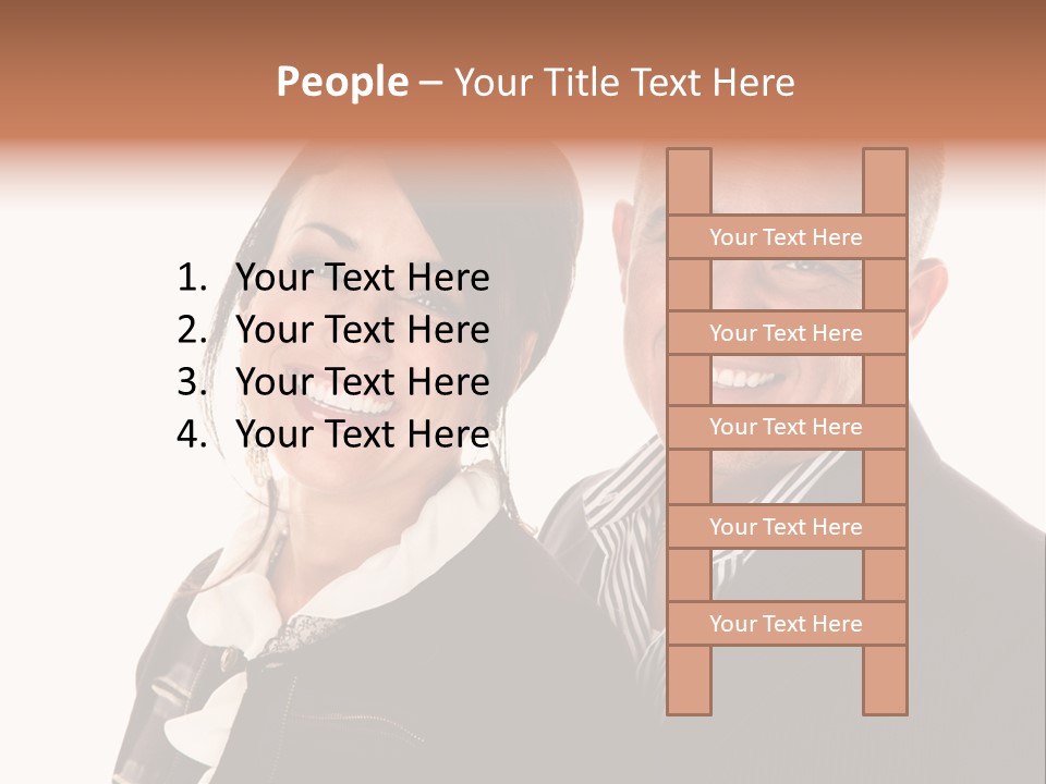 Husband Relationship Pair PowerPoint Template