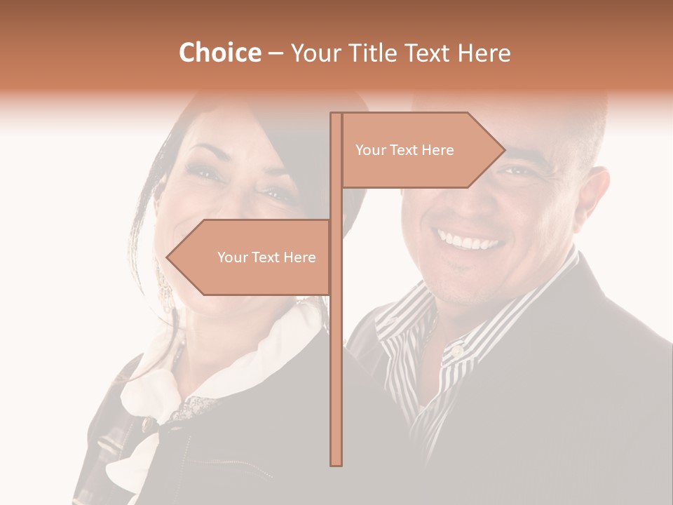 Husband Relationship Pair PowerPoint Template