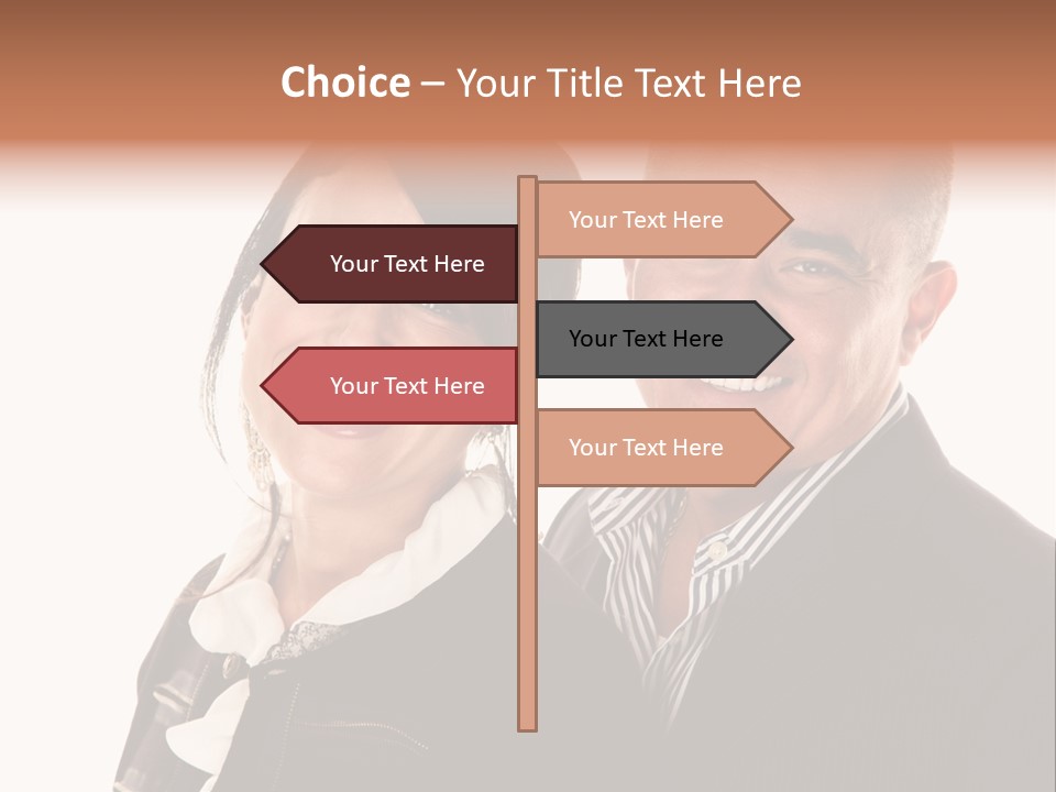 Husband Relationship Pair PowerPoint Template
