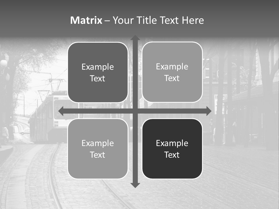 Downtown Electric Transportation PowerPoint Template