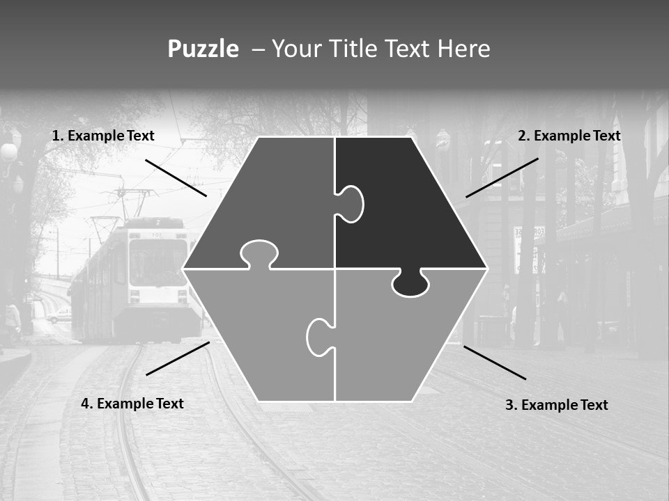 Downtown Electric Transportation PowerPoint Template