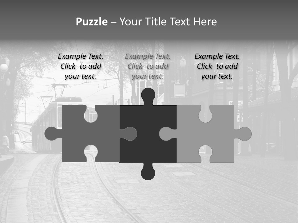 Downtown Electric Transportation PowerPoint Template