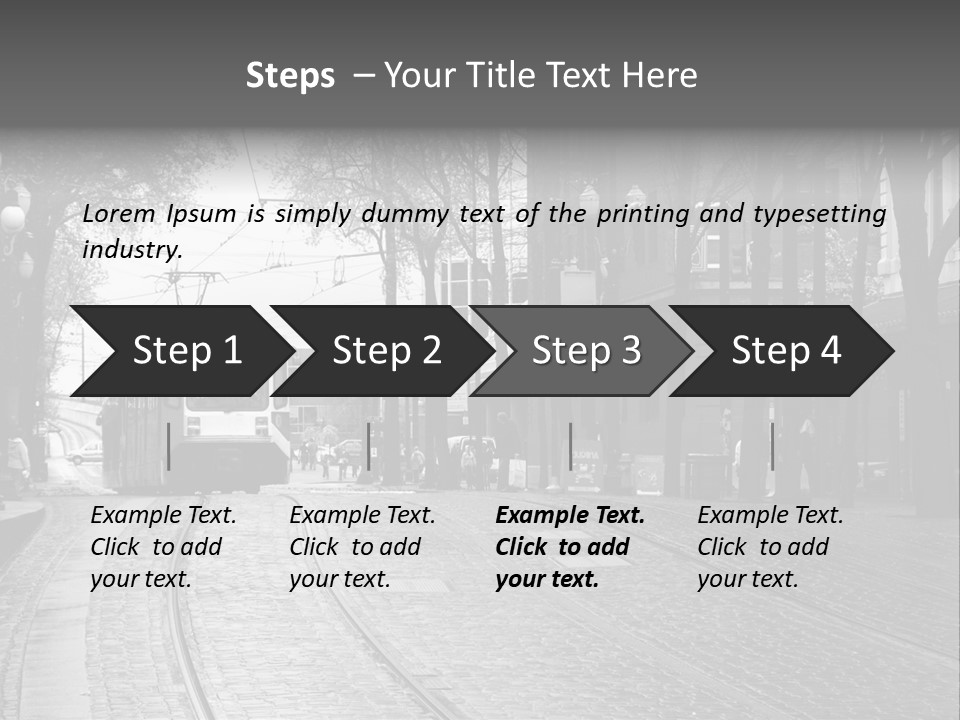 Downtown Electric Transportation PowerPoint Template