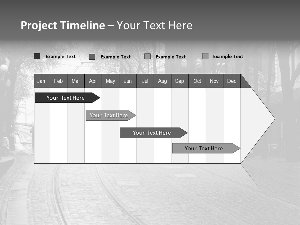 Downtown Electric Transportation PowerPoint Template