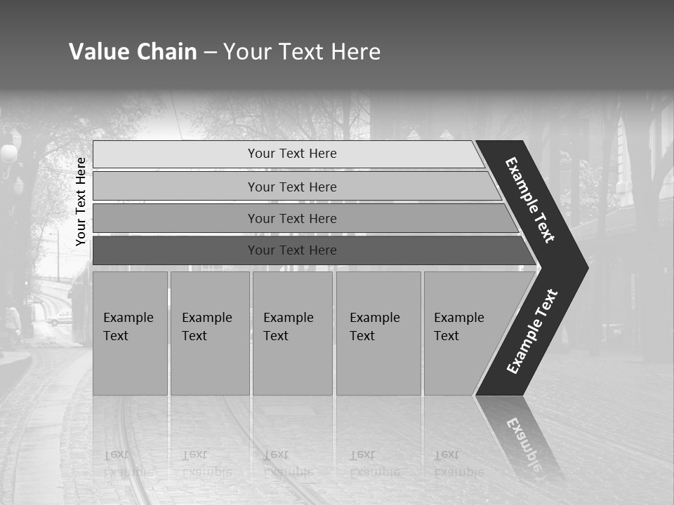 Downtown Electric Transportation PowerPoint Template