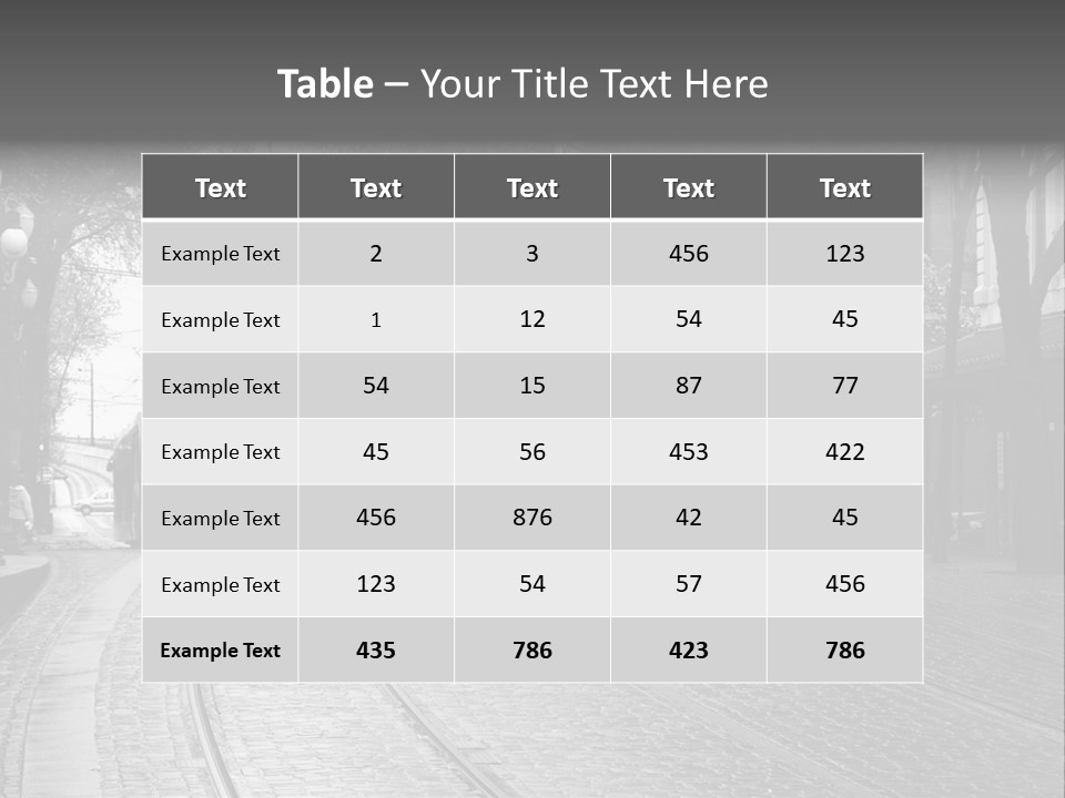 Downtown Electric Transportation PowerPoint Template