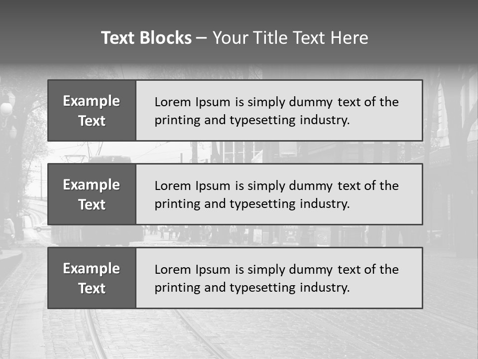 Downtown Electric Transportation PowerPoint Template
