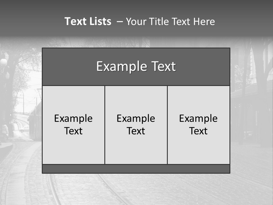Downtown Electric Transportation PowerPoint Template