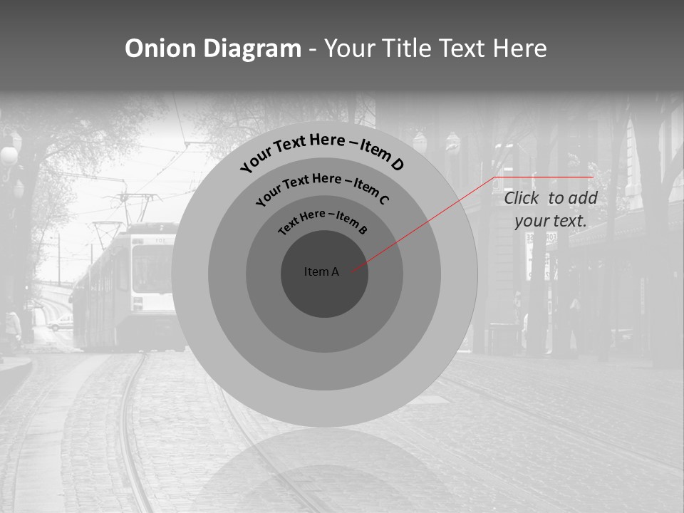 Downtown Electric Transportation PowerPoint Template