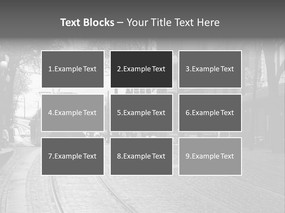 Downtown Electric Transportation PowerPoint Template