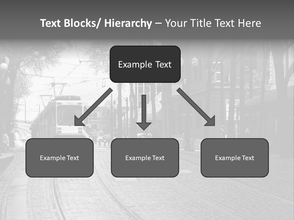 Downtown Electric Transportation PowerPoint Template
